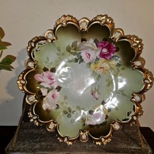 Antique hand painted dish.